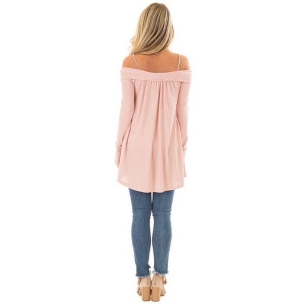 Cute Criss Cross Off Shoulder Top - Picture 2 of 4